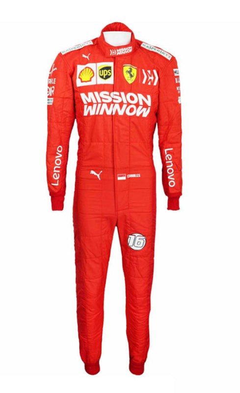 Charles Leclerc MW Ferrari F1 Racing Suit – CIK/FIA Level 2 Go Kart Suit