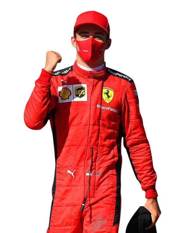 2020 Charles Leclerc Ferrari F1 Go Kart Racing Suit – CIK/FIA Level 2 Approved