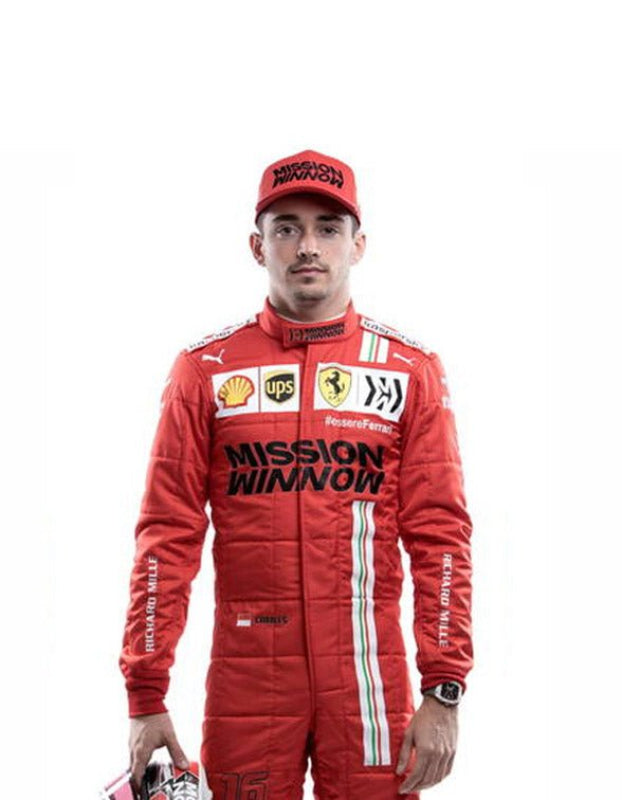 2021 Charles Leclerc Ferrari Mission Winnow F1 Go Kart Racing Suit – CIK/FIA Level 2 Approved