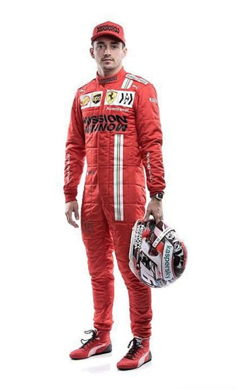 2021 Charles Leclerc Ferrari Mission Winnow F1 Go Kart Racing Suit – CIK/FIA Level 2 Approved