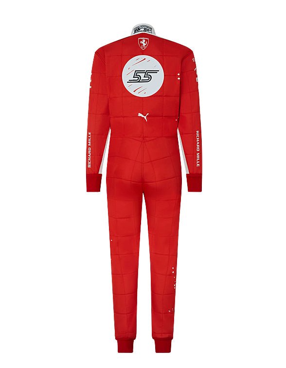2023 Carlos Sainz GP Ferrari Racing Suit CIK/FIA Level 2 F1 Go Kart Racing