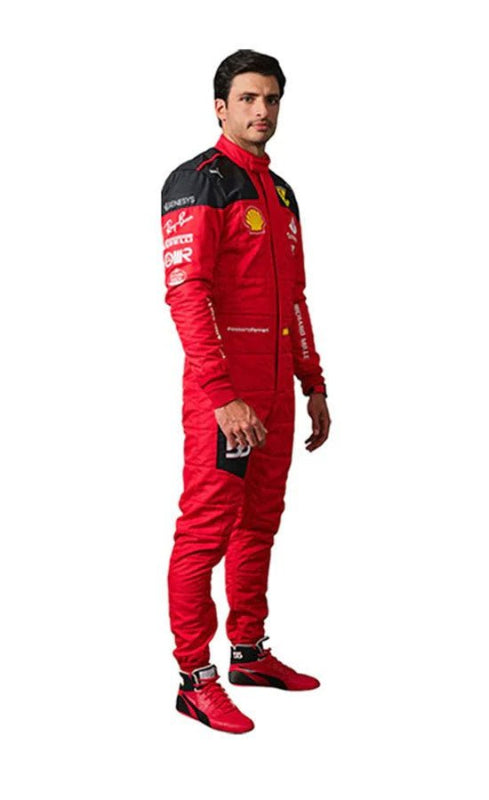 2023 Carlos Sainz Scuderia Ferrari F1 Racing Suit – CIK/FIA Level 2 Approved | Kart Racewear