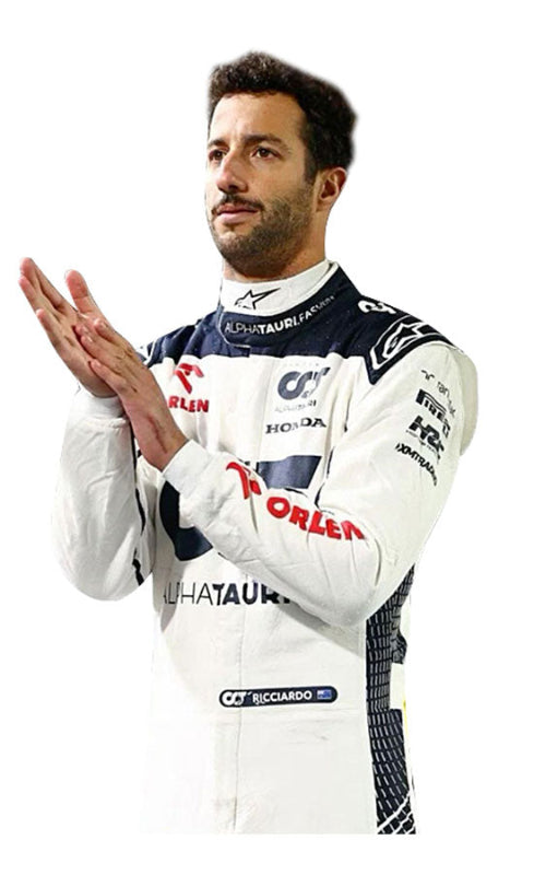 2024 Daniel Ricciardo AlphaTauri F1 Go Kart Racing Suit – CIK/FIA Level 2 Approved