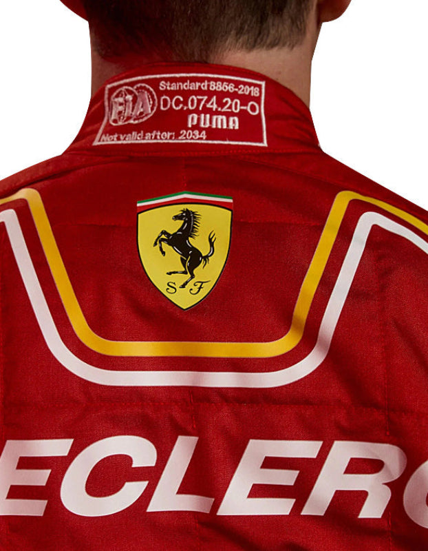 F1 2024 Charles Leclerc Ferrari Racing Suit CIK/FIA Level 2 F1 Go Karting Suit