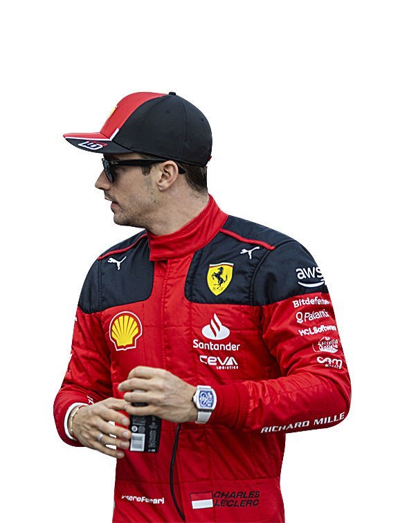 2023 Charles Leclerc Ferrari Racing Suit CIK/FIA Level 2 F1 Go Kart Racing