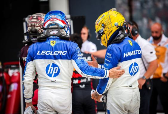 2025 Ferrari Miami GP Racing Suit – Leclerc & Hamilton Edition | CIK/FIA Level 2 Approved