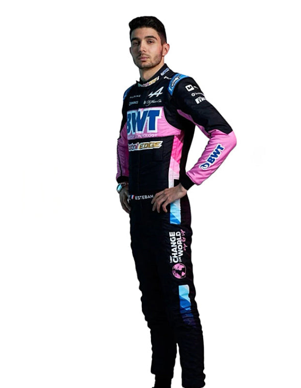 2024 Esteban Ocon British F1 Go Kart Racing Suit – CIK/FIA Level 2 Approved