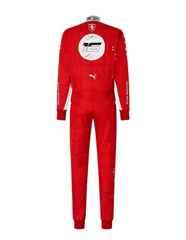 2023 Charles Leclerc Ferrari Racing Suit CIK/FIA Level 2 F1 Go Karting Suit