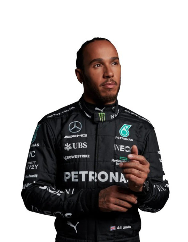 2023 Lewis Hamilton Petronas Mercedes Racing Suit – CIK/FIA Level 2 Approved | F1 Go-Kart Suit