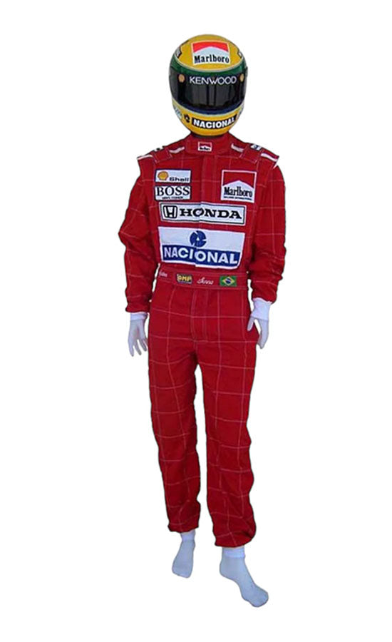 F1 Ayrton Senna 1991 Racing Suit CIK/FIA LEVEL2 Go Kart Racing Suit