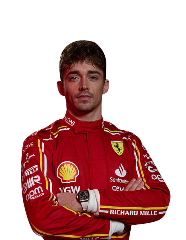 F1 2024 Charles Leclerc Ferrari Racing Suit CIK/FIA Level 2 F1 Go Karting Suit