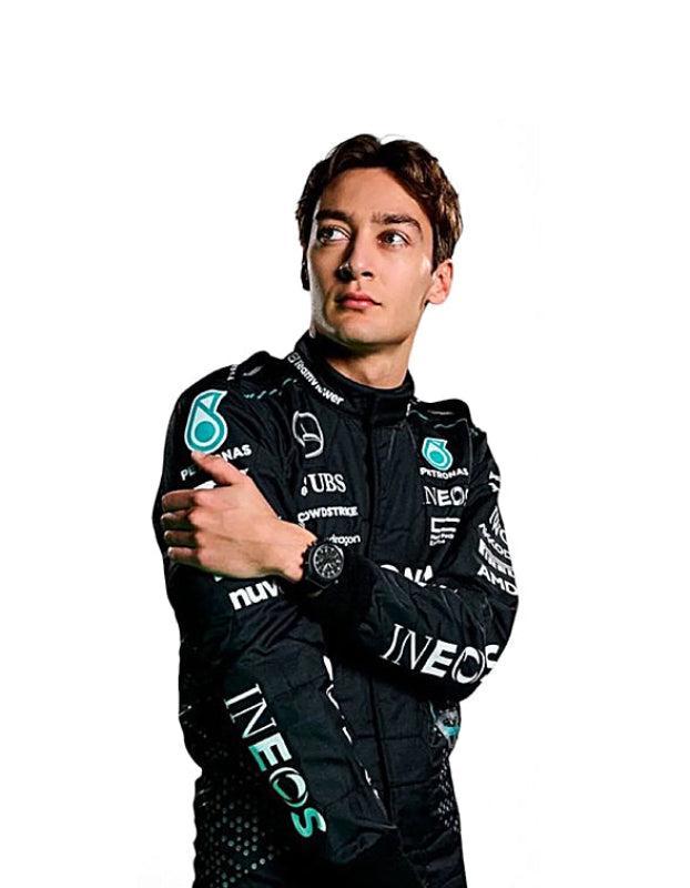 2024 George Russell Mercedes Petronas Racing Suit – CIK/FIA Level 2 Approved | Go-Kart Suit