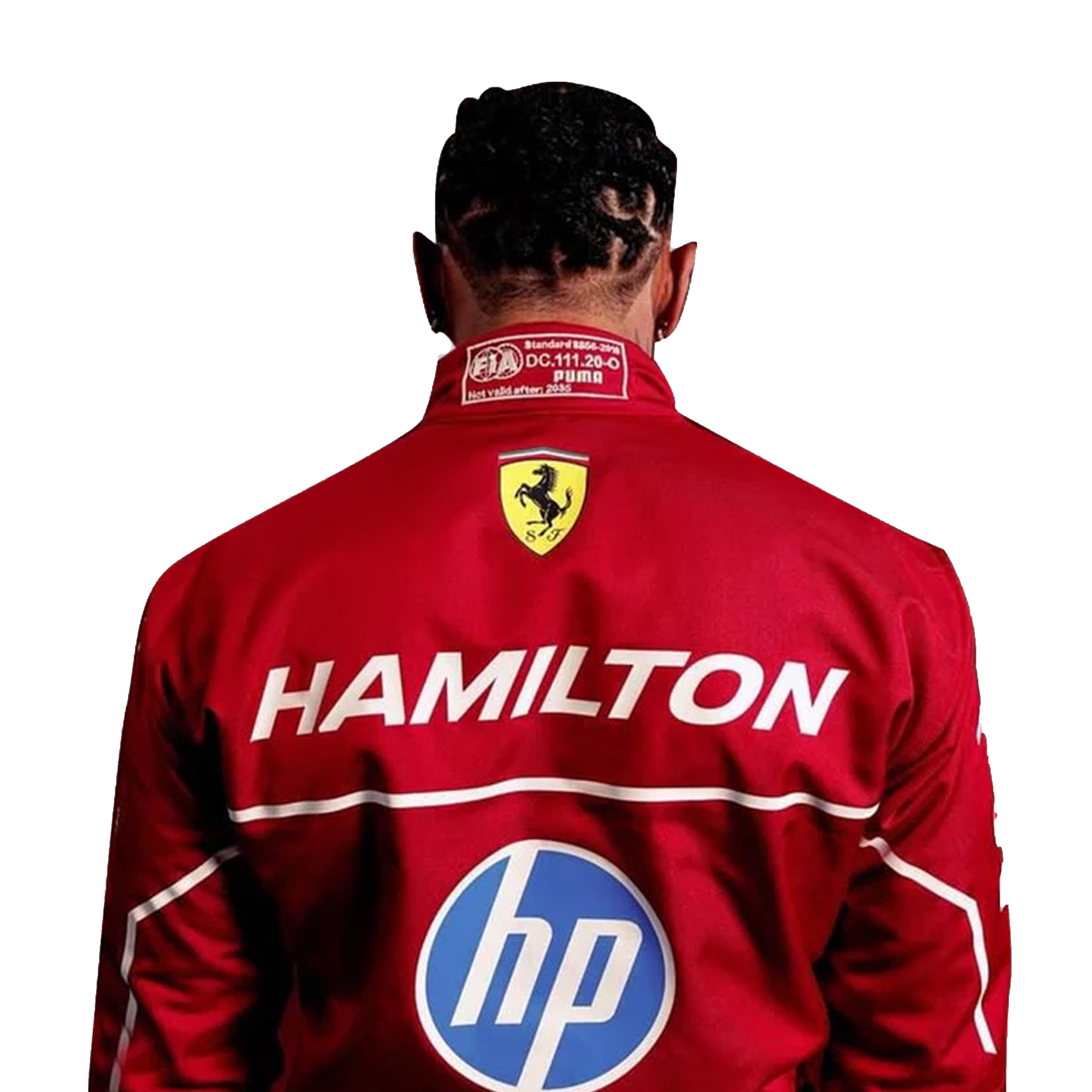 2025 Ferrari F1 Racing Suit – Lewis Hamilton & Charles Leclerc Edition | CIK/FIA Level 2 Go Kart Suit