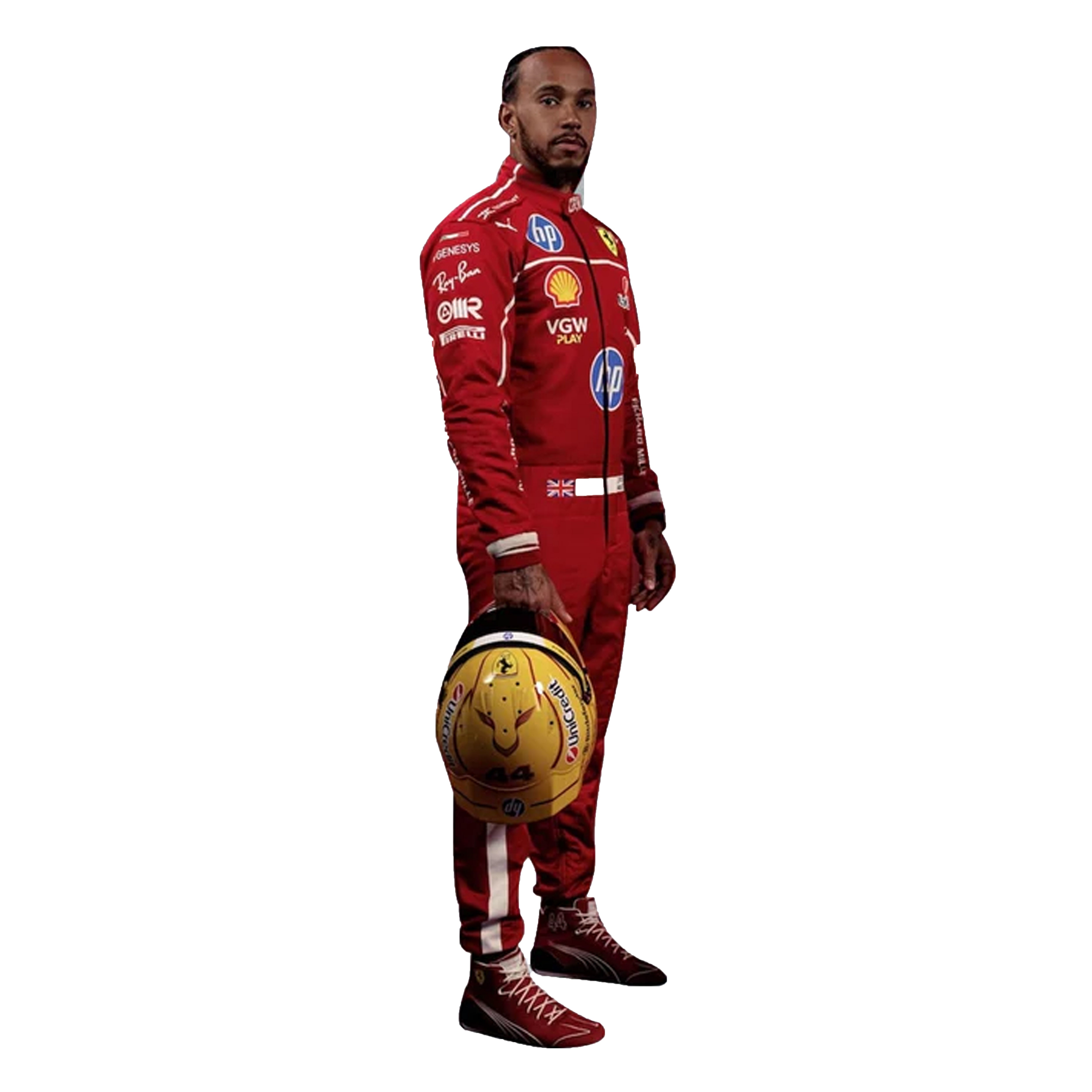 2025 Ferrari F1 Racing Suit – Lewis Hamilton & Charles Leclerc Edition | CIK/FIA Level 2 Go Kart Suit