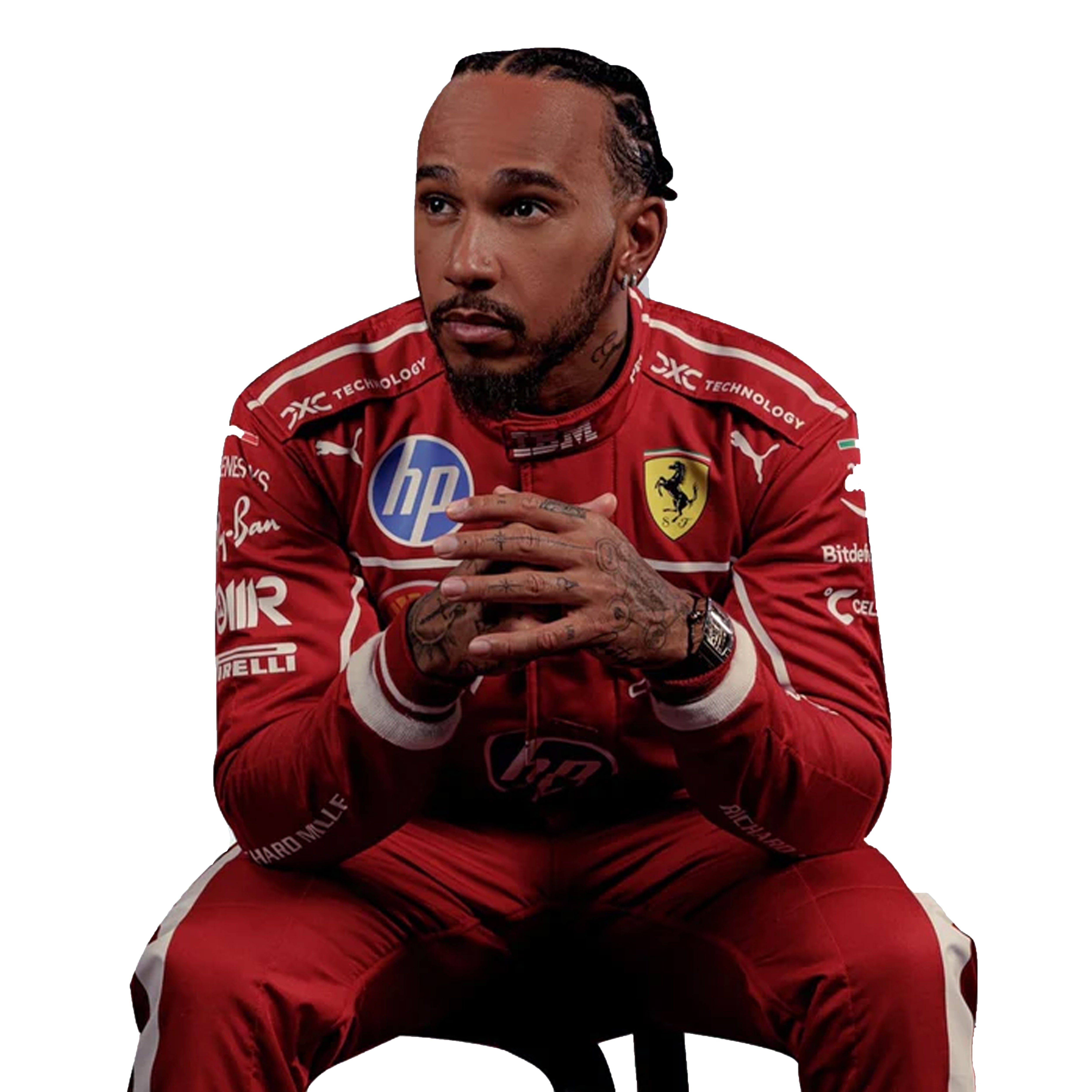 F1 2025 Lewis Hamilton Ferrari Go Kart Racing Suit – CIK/FIA Level 2 Approved