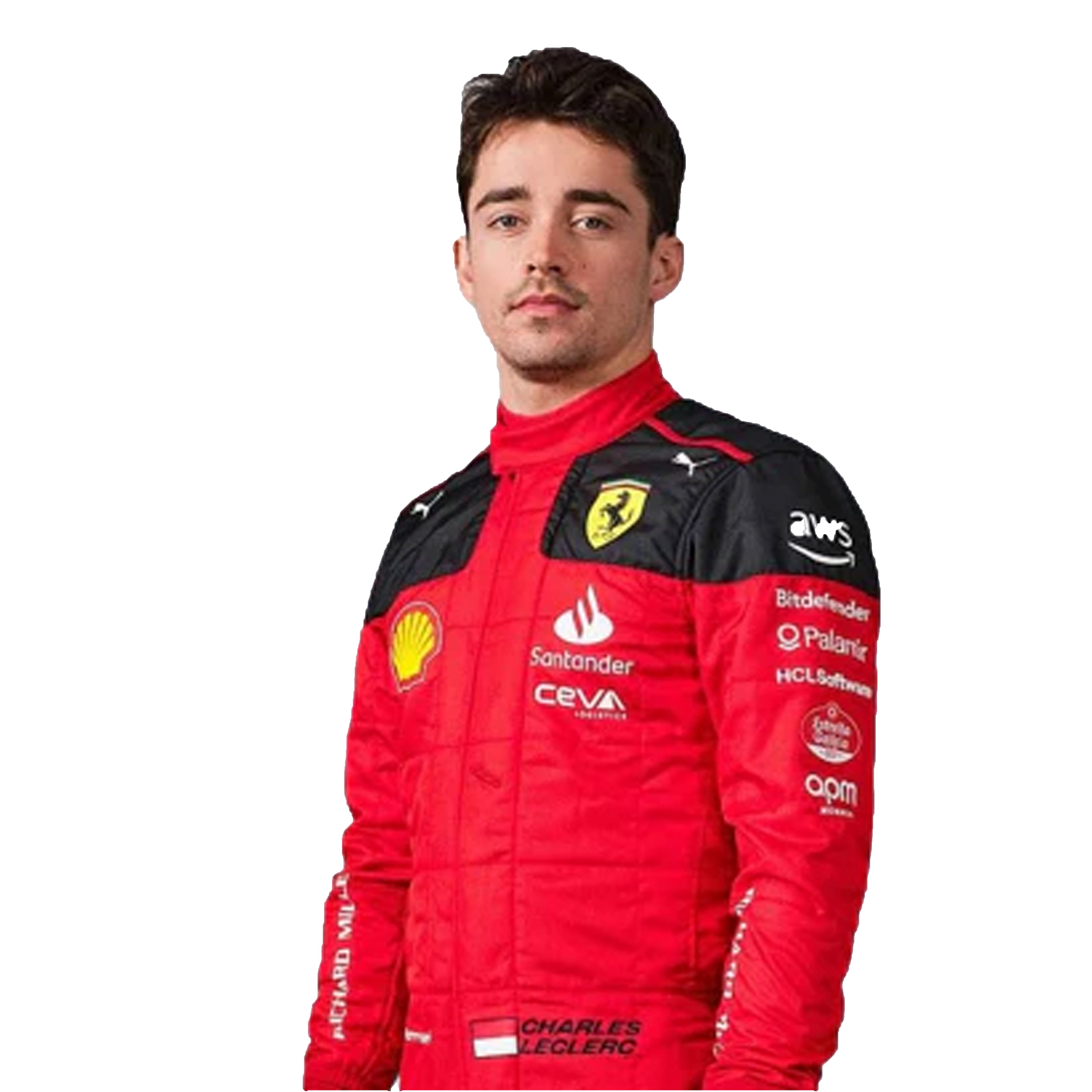 2023 Charles Leclerc Ferrari Racing Suit CIK/FIA Level 2 F1 Go Kart Racing