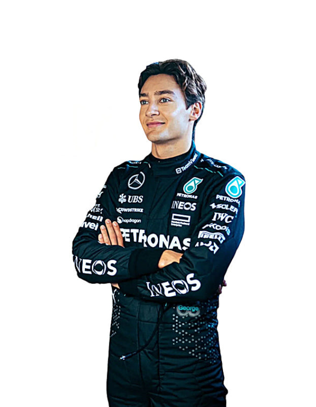 2024 George Russell Mercedes Petronas Racing Suit – CIK/FIA Level 2 Approved | Go-Kart Suit