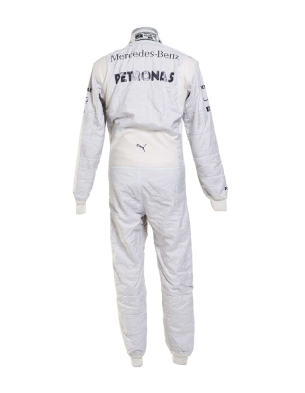 Lewis Hamilton Mercedes Petronas Go Kart Racing Suit – White Blackberry Edition | CIK/FIA Level 2