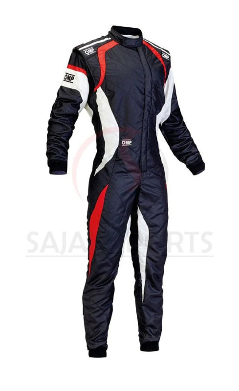 OMP Style Go-Kart Racing Suit – CIK/FIA Level 2 Approved | Black White Red