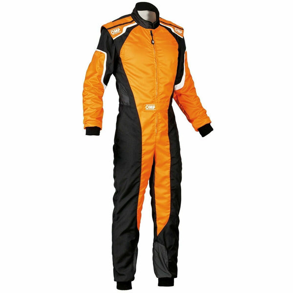 F1 Orange & Black OMP Go-Kart Racing Suit CIK/FIA Level 2