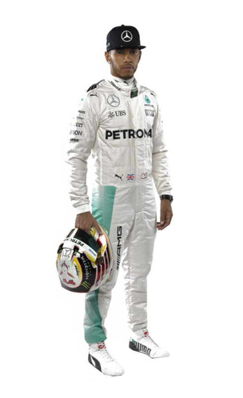 2016 Lewis Hamilton Mercedes Petronas Go Kart Racing Suit – CIK/FIA Level 2 Approved