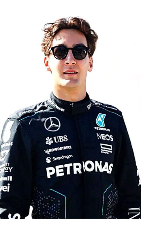 2024 George Russell Mercedes Petronas Racing Suit – CIK/FIA Level 2 Approved | Go-Kart Suit