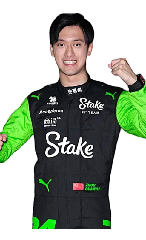 2024 Zhou Guanyu Kick Sauber Go Kart Racing Suit – CIK/FIA Level 2 Approved