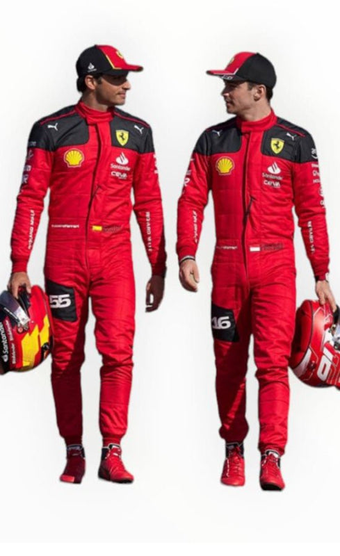 Carlos Sainz & Charles Leclerc 2023 Ferrari F1 Karting/Racing Suit – CIK/FIA Level 2